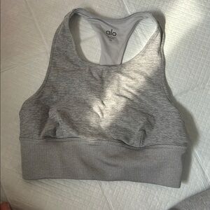 ALO Yoga Heather Gray Sports Bra